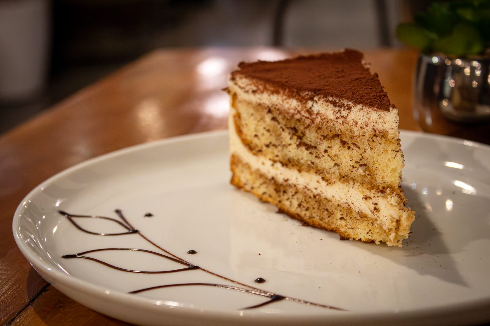Tiramisú real Nicolassa — bizcocho con café espresso y mascarpone